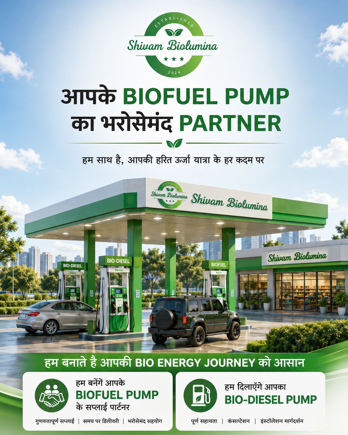 Biofuel Pump Station Setup